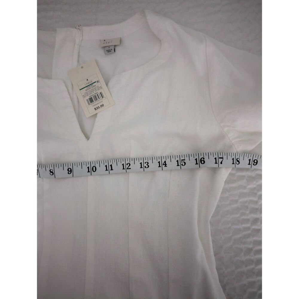 A New Day Women's White Mini Dress Size 4 NWT - Picture 5 of 6